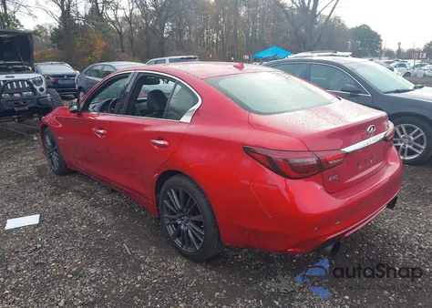 2018 Infiniti Q50 3.0T Red Sport 400 from USA, damaged, VIN JN1FV7AR9JM481607